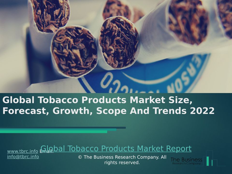 Global Tobacco Products Market Research Report 20192022