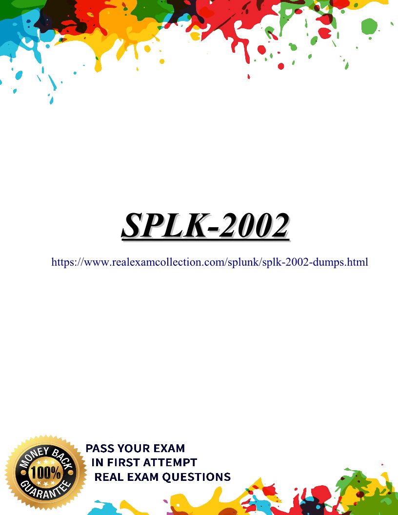 Clear SPLK-2002 Exam