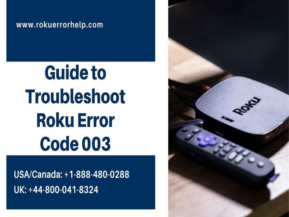 Solution For Roku Software Update Error 003