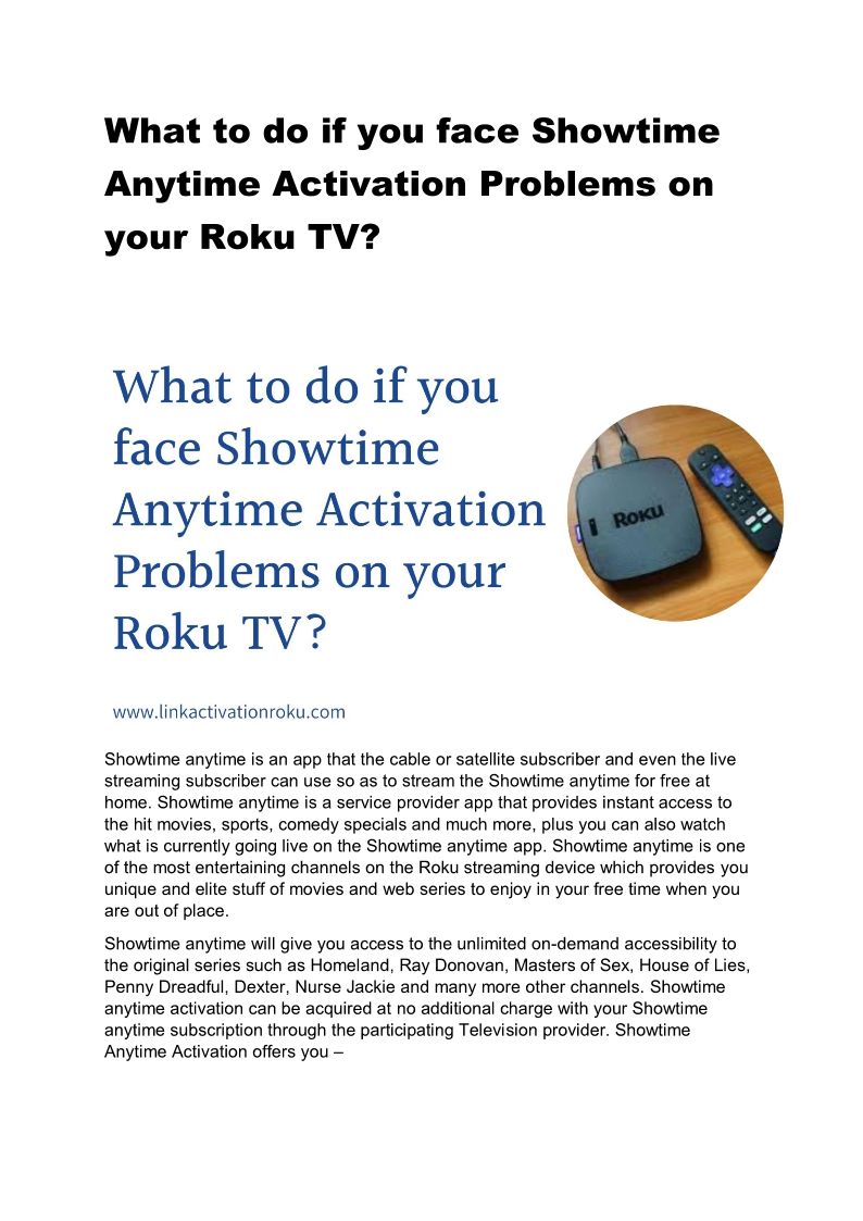 showtime anytime activation