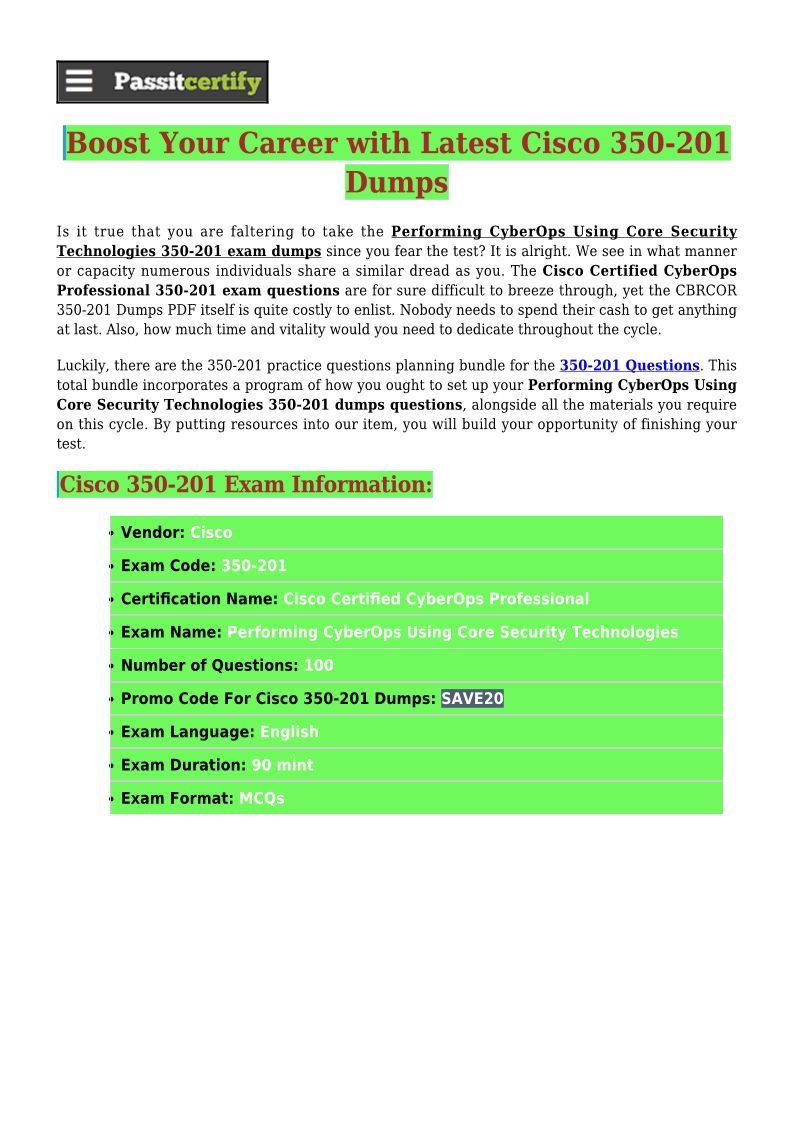 Valid Test 350-201 Braindumps