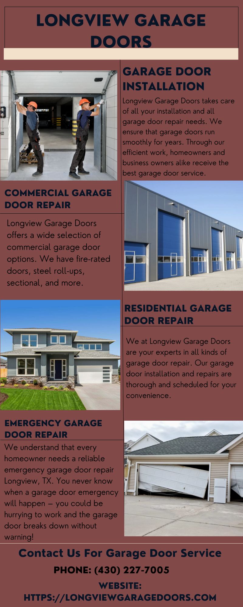 Longview Garage Doors - Infographics