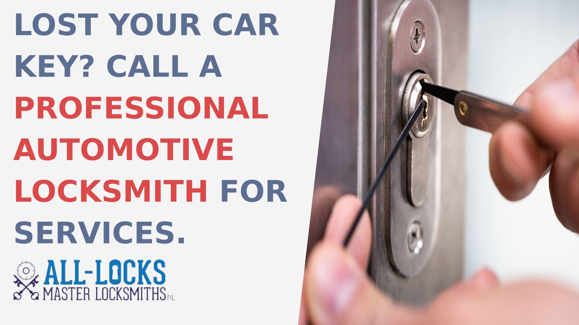 Lost Your Car Key Call A Professional Automotive Locksmith For Services.